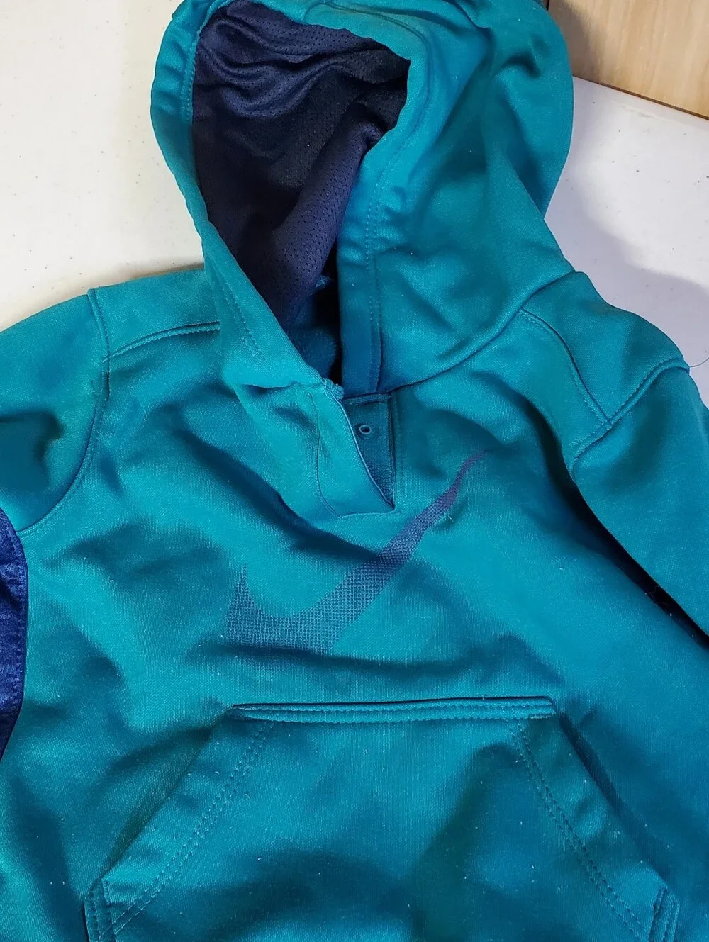 Nike Baby Boy Teal & Blue Dri-FIT Hoodie & Jogger Pants Set 12M